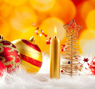 New Year With Christmas Balls - Obrázkek zdarma pro 1024x1024