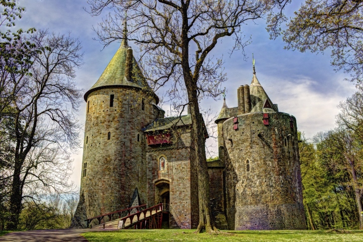 Das Castell Coch in South Wales Wallpaper