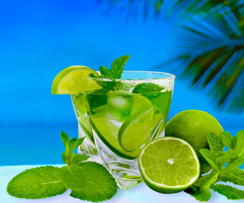 Das Mojito on Beach Wallpaper 960x800