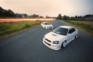 White Subaru Impreza - Obrázkek zdarma 