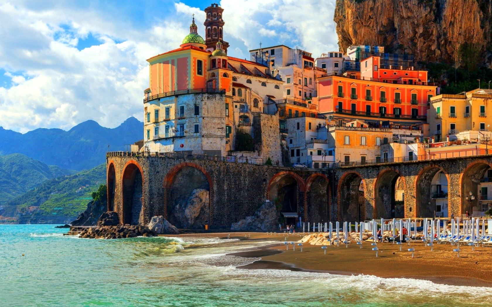Fondo de pantalla Amalfi Coast, Positano 1680x1050