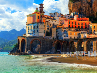 Amalfi Coast, Positano wallpaper 320x240