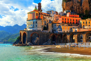Amalfi Coast, Positano sfondi gratuiti per cellulari Android, iPhone, iPad e desktop