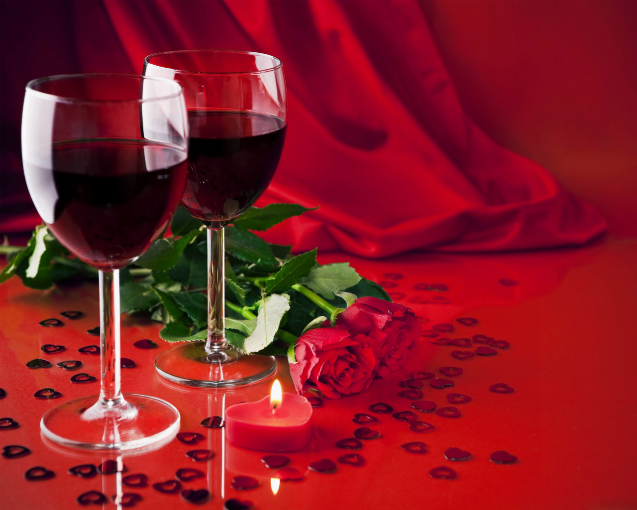 Sfondi Romantic with Wine 1280x1024