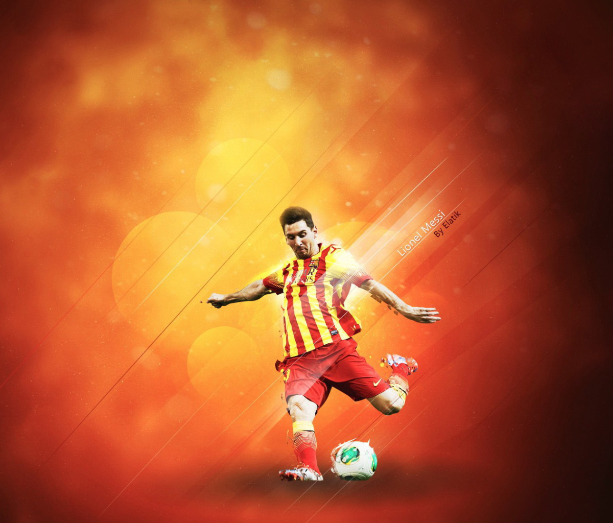 Fondo de pantalla Lionel Messi 1200x1024