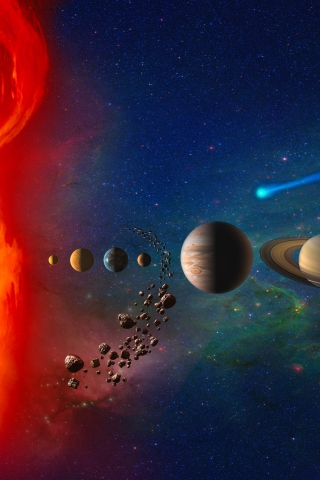Screenshot №1 pro téma Solar System 320x480