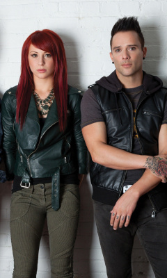 Das Skillet Music Band Wallpaper 240x400