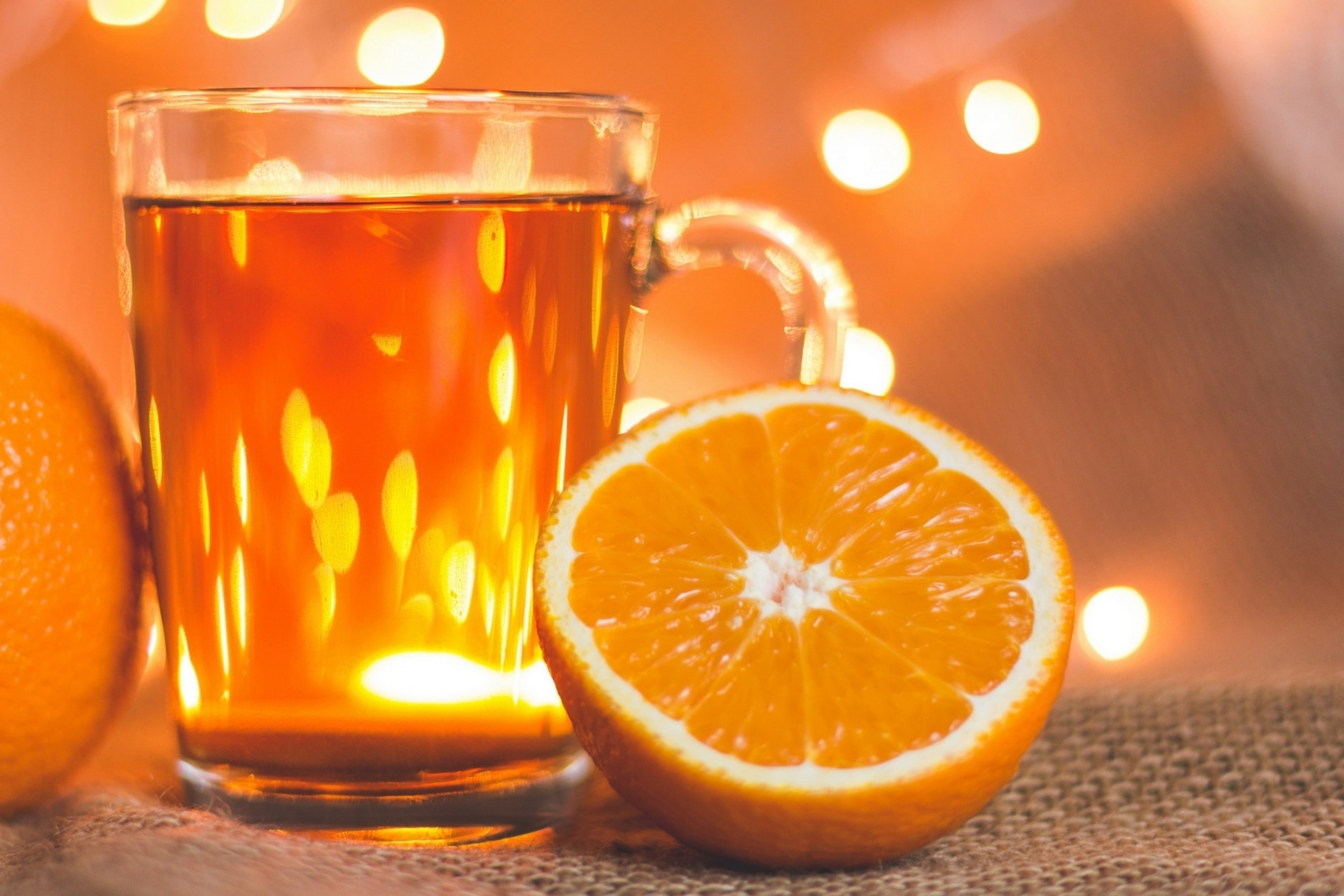 New Year mood with mulled wine wallpaper 2880x1920