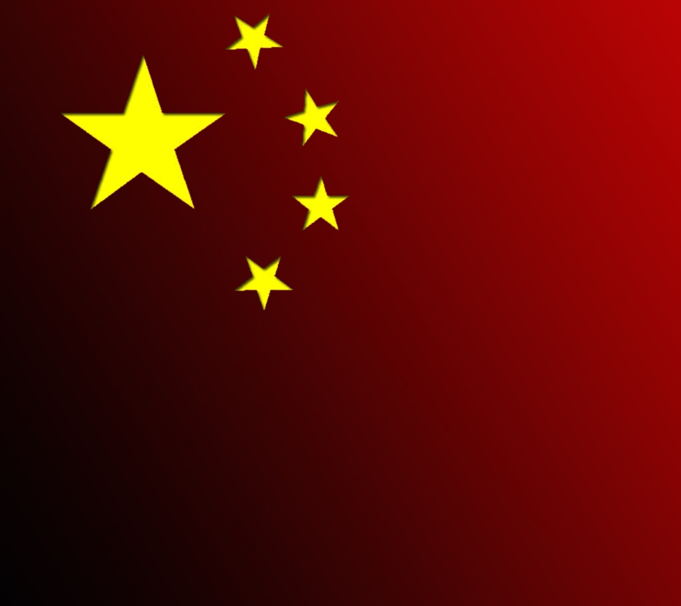 Das China Flag Wallpaper 960x854