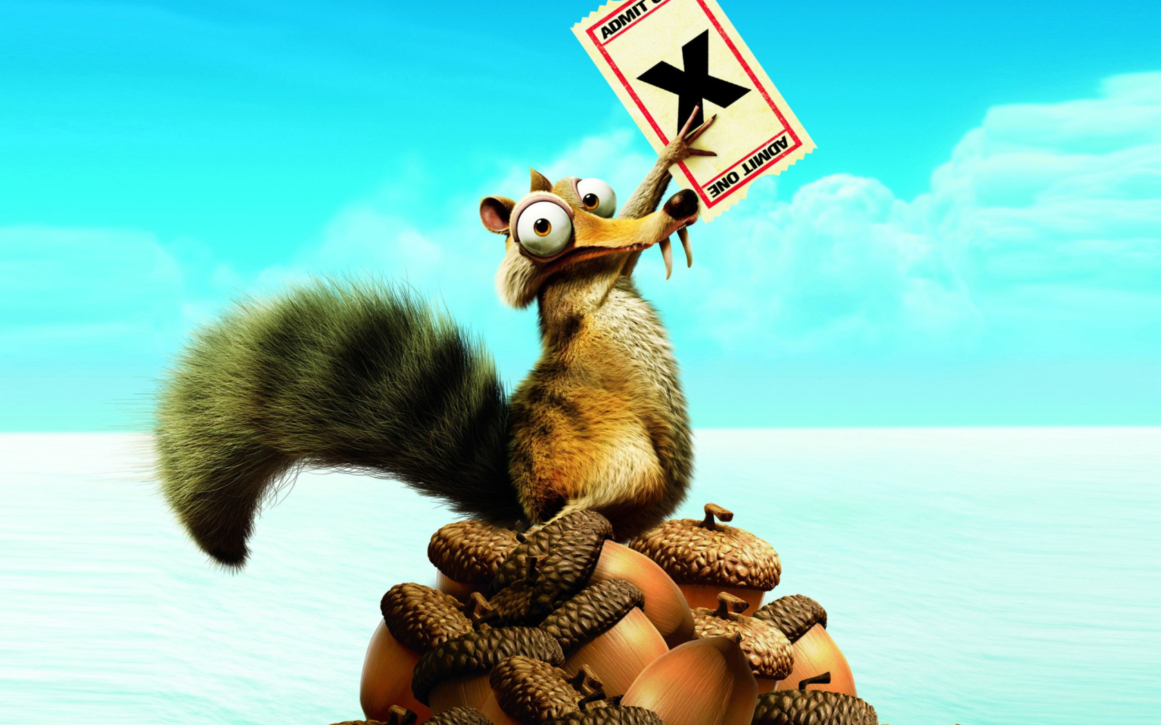 Обои Ice Age Continental Drift Scrat 1680x1050