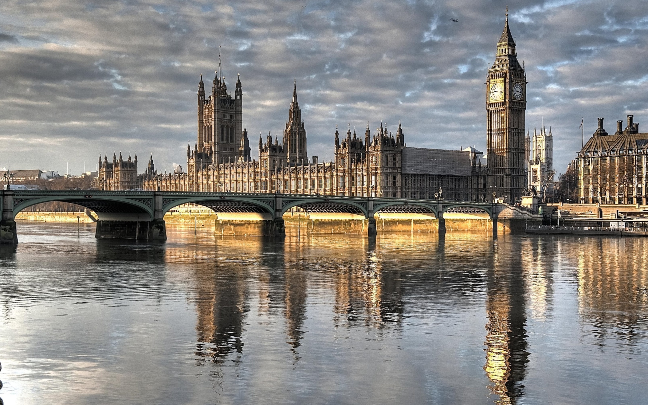 Das Palace of Westminster in London Wallpaper 2560x1600