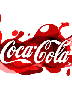 Das Coca Cola Logo Wallpaper 240x320