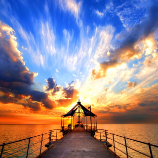 Sunset Pier - Fondos de pantalla gratis para 128x128