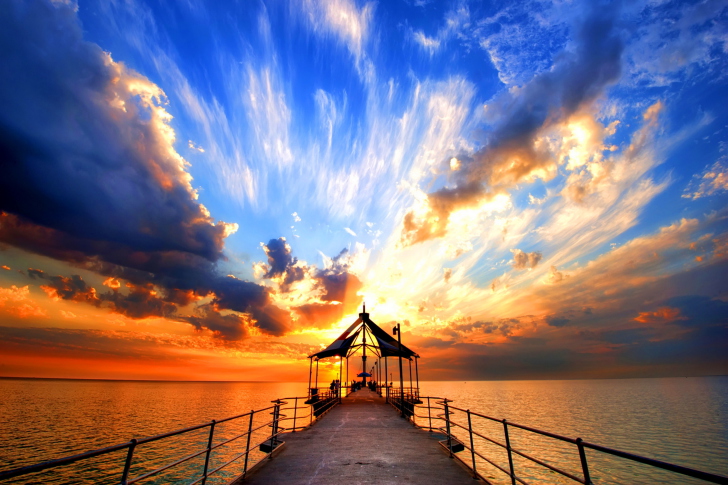 Sunset Pier wallpaper