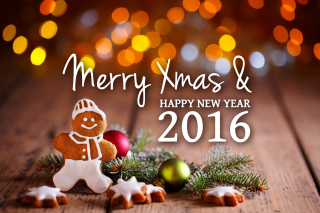 Happy New Year 2016 Clipart - Obrázkek zdarma pro Sony Tablet S