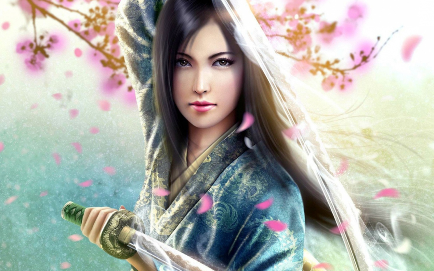 Das Woman Samurai Wallpaper 1440x900