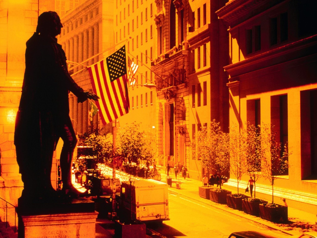 Fondo de pantalla Wall Street - New York USA 1024x768