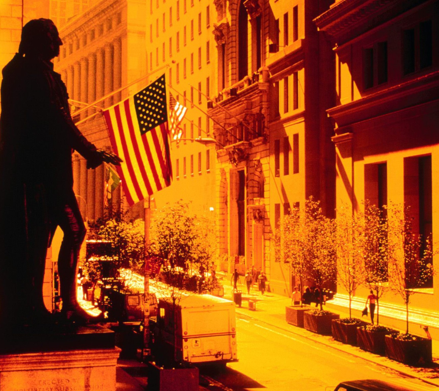 Обои Wall Street - New York USA 1440x1280