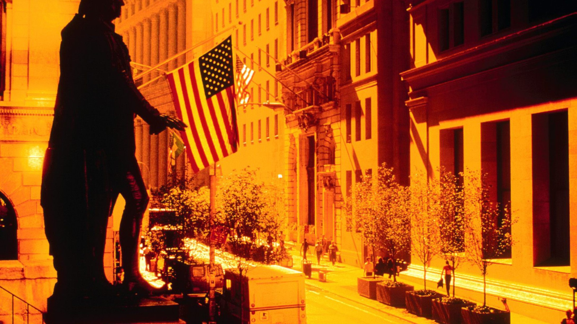 Das Wall Street - New York USA Wallpaper 1920x1080