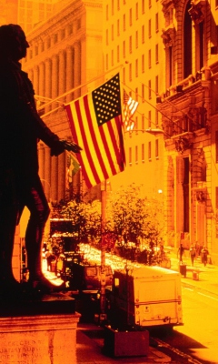 Das Wall Street - New York USA Wallpaper 240x400