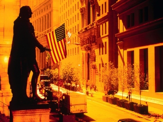 Обои Wall Street - New York USA 320x240