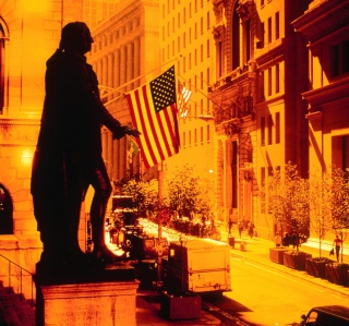 Wall Street - New York USA - Obrázkek zdarma pro 1024x1024