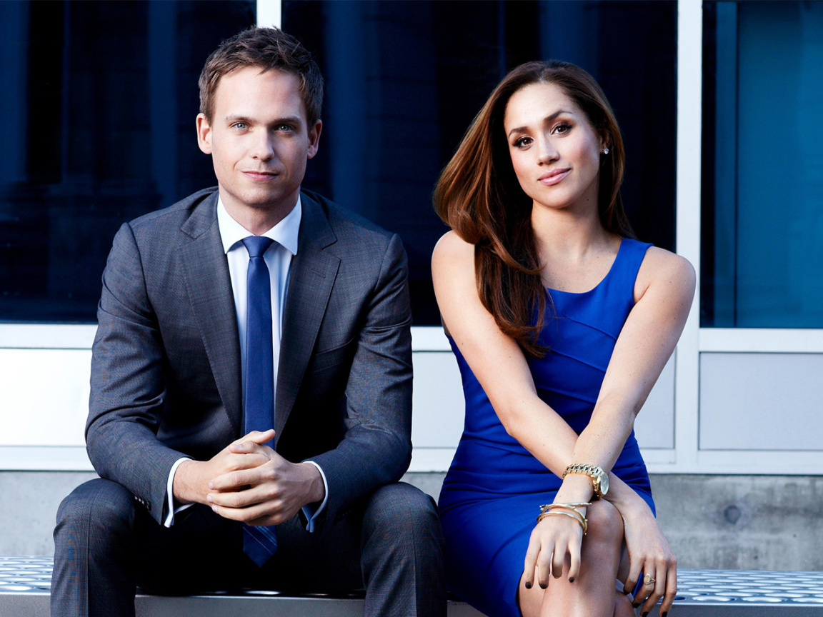 Screenshot №1 pro téma Troian Bellisario And Patrick J Adams in Suits 1152x864