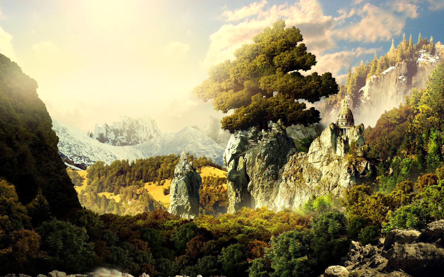 Screenshot №1 pro téma Fantasy Scenery 1440x900