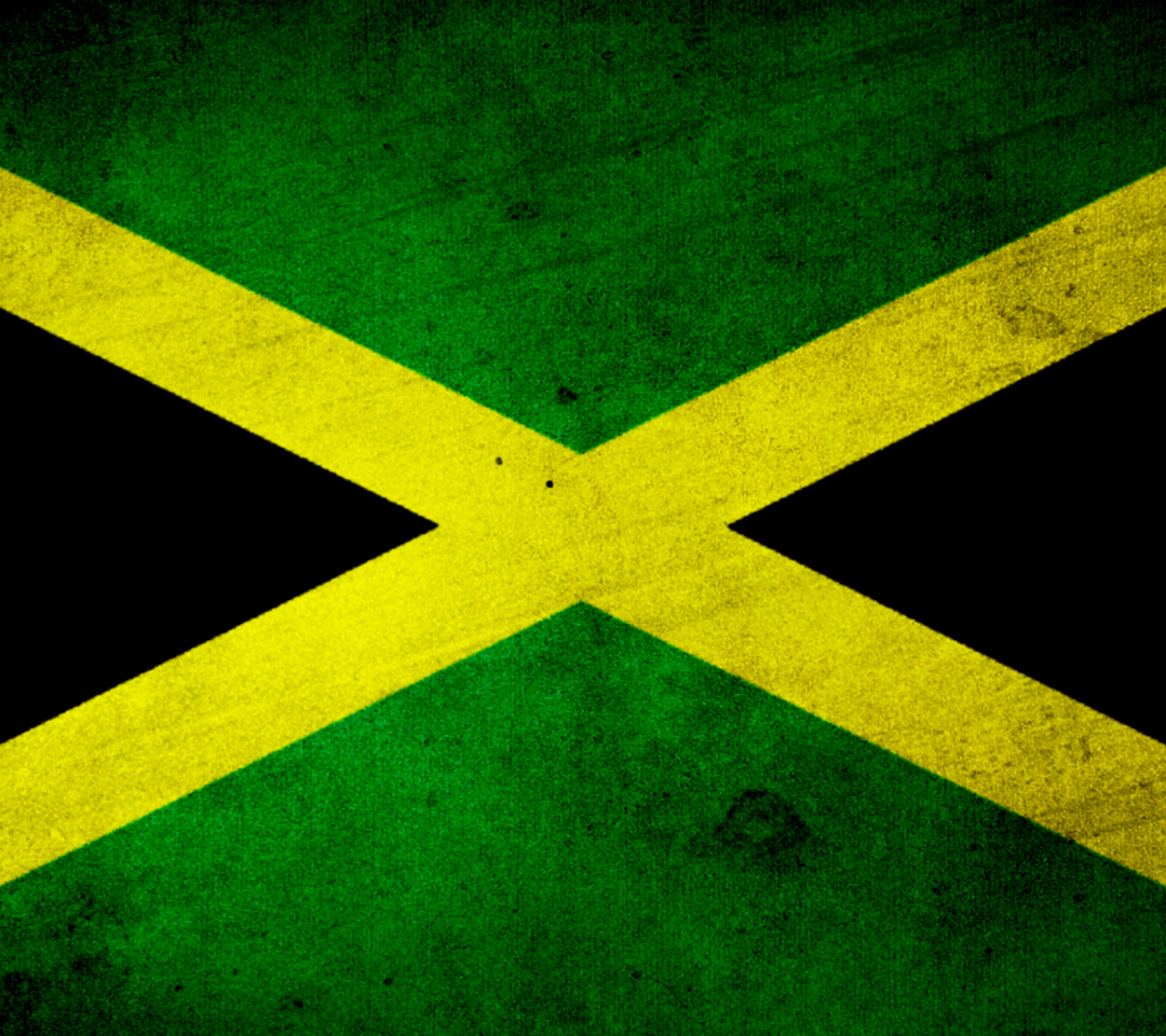 Das Jamaica Flag Grunge Wallpaper 1080x960