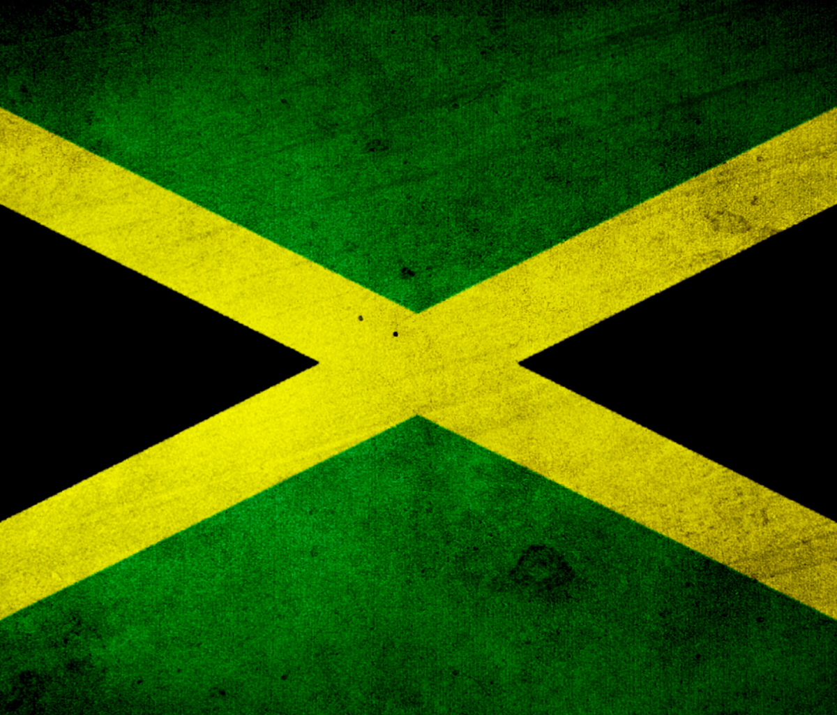 Screenshot №1 pro téma Jamaica Flag Grunge 1200x1024