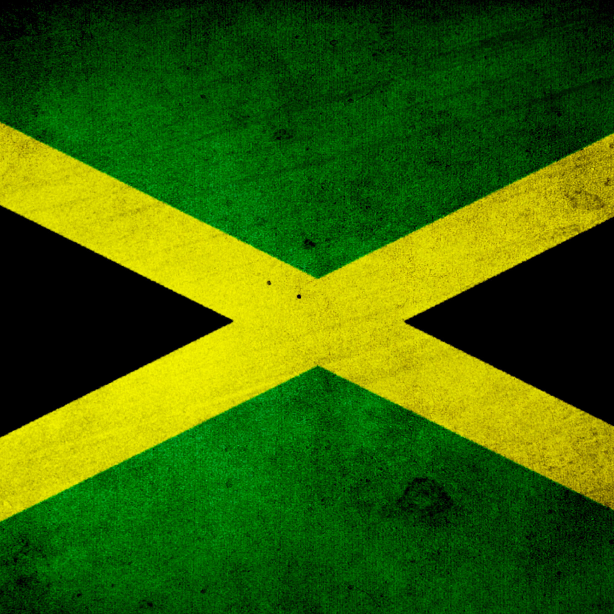 Обои Jamaica Flag Grunge 2048x2048