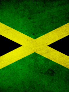 Screenshot №1 pro téma Jamaica Flag Grunge 240x320