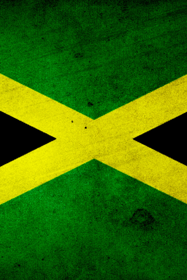 Screenshot №1 pro téma Jamaica Flag Grunge 640x960