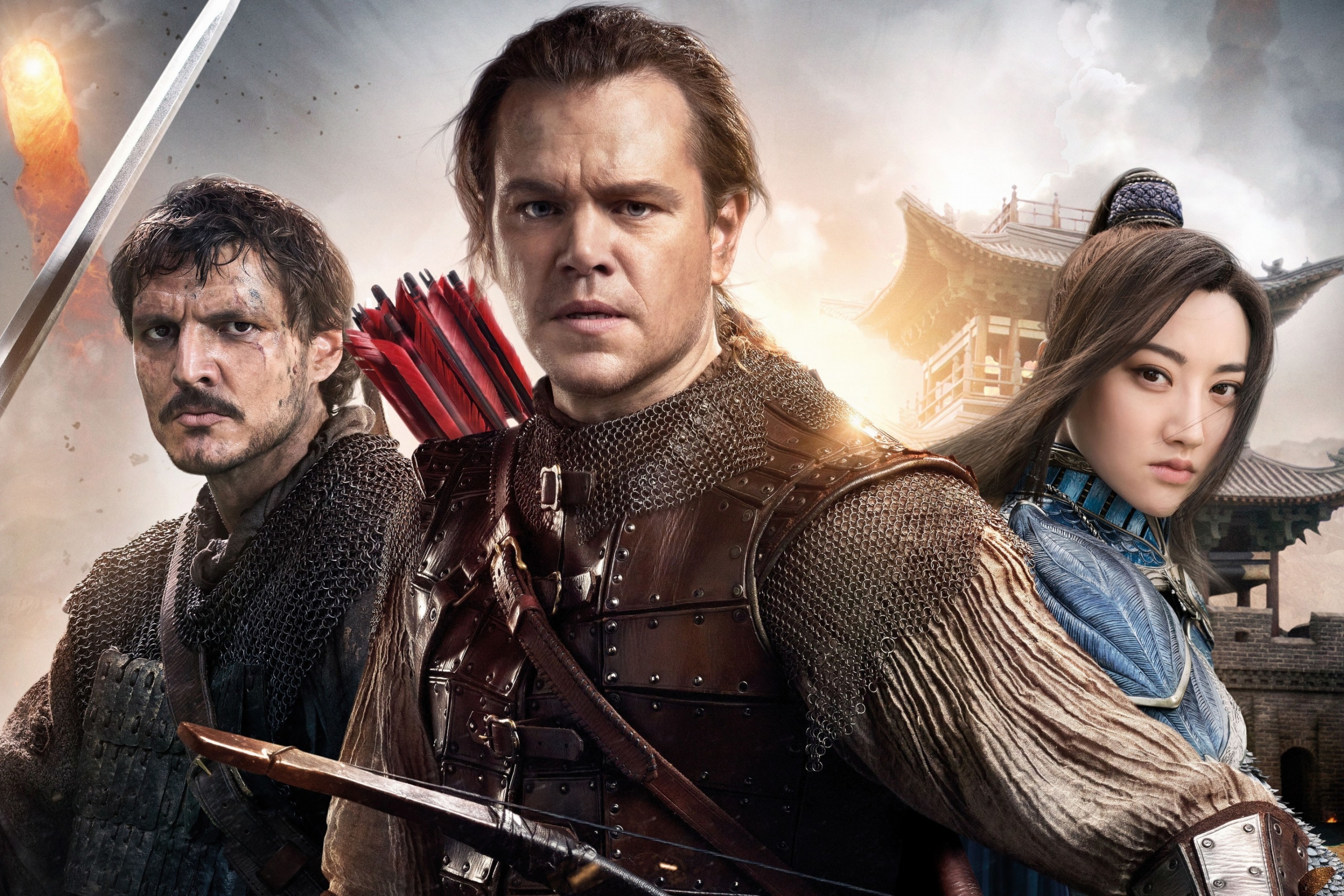 Fondo de pantalla The Great Wall Movie with Matt Damon, Jing Tian, Pedro Pascal 2880x1920