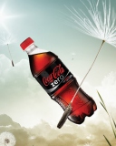 Screenshot №1 pro téma Coca Cola Bottle Floating Zero 128x160