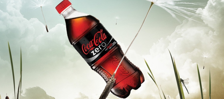 Screenshot №1 pro téma Coca Cola Bottle Floating Zero 720x320