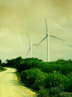 Wind turbine screenshot #1 240x320
