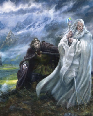 Lord of the Rings Art - Obrázkek zdarma pro 132x176