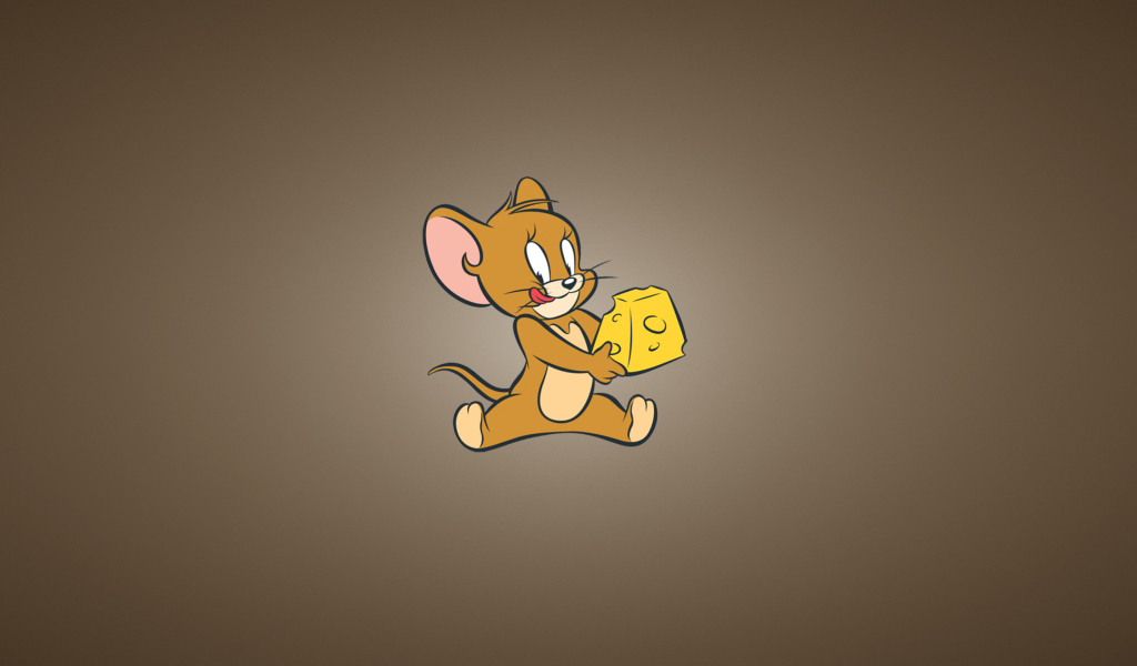 Tom And Jerry Mouse With Cheese wallpaper 1024x600