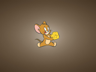 Обои Tom And Jerry Mouse With Cheese 320x240