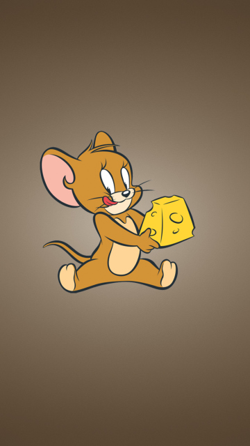 Tom And Jerry Mouse With Cheese wallpaper 360x640