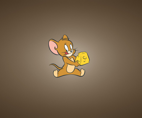 Обои Tom And Jerry Mouse With Cheese 480x400