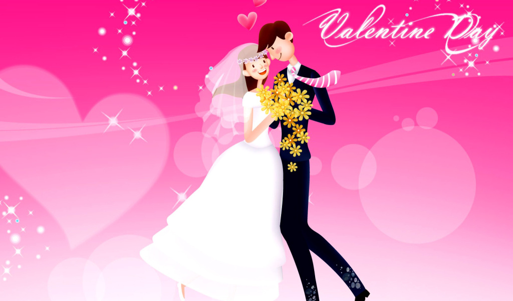 Valentine Day wallpaper 1024x600