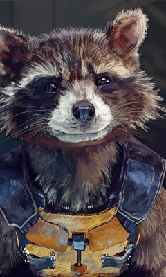 Rocket Raccoon wallpaper 240x400