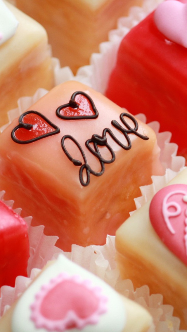 Das Love Cupcakes Wallpaper 640x1136
