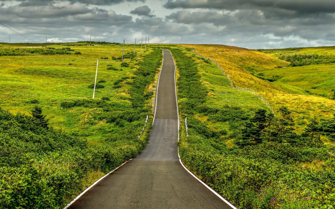 Обои Highway in Scotland 1280x800