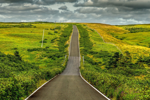 Fondo de pantalla Highway in Scotland 480x320