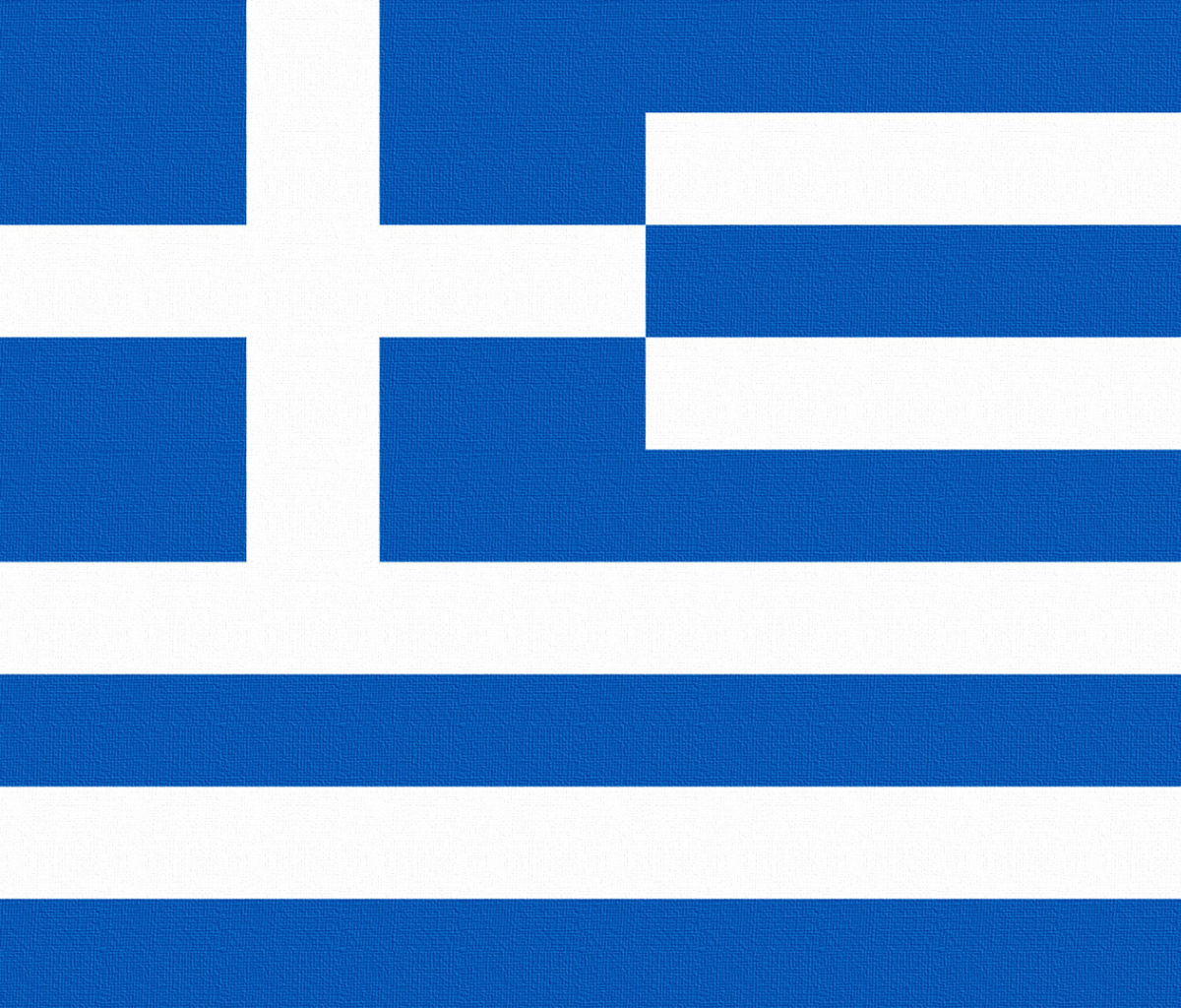 Обои Greece Flag 1200x1024