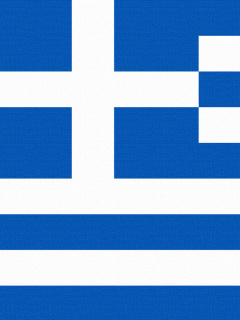 Fondo de pantalla Greece Flag 240x320
