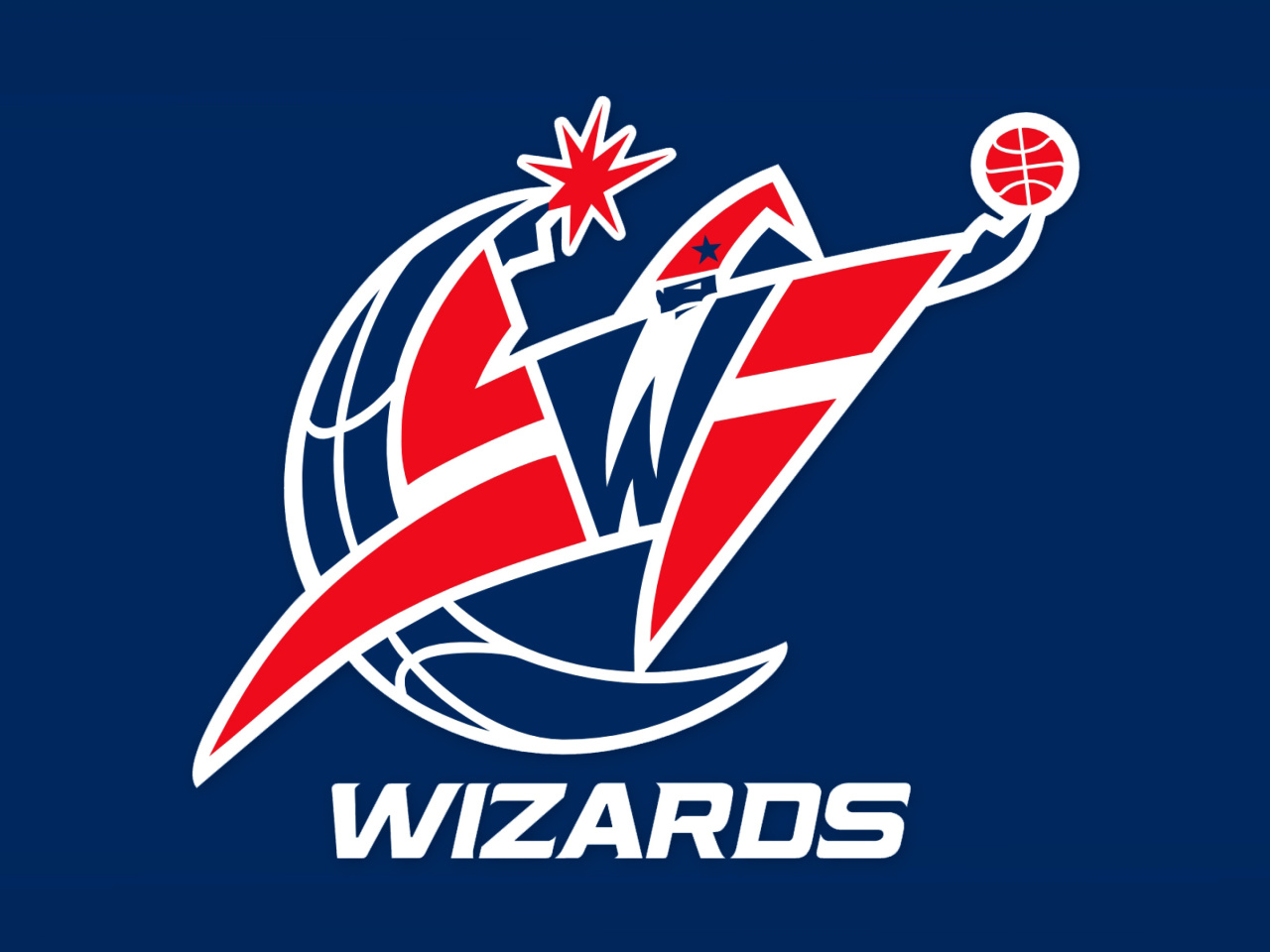 Fondo de pantalla Washington Wizards Blue Logo 1280x960